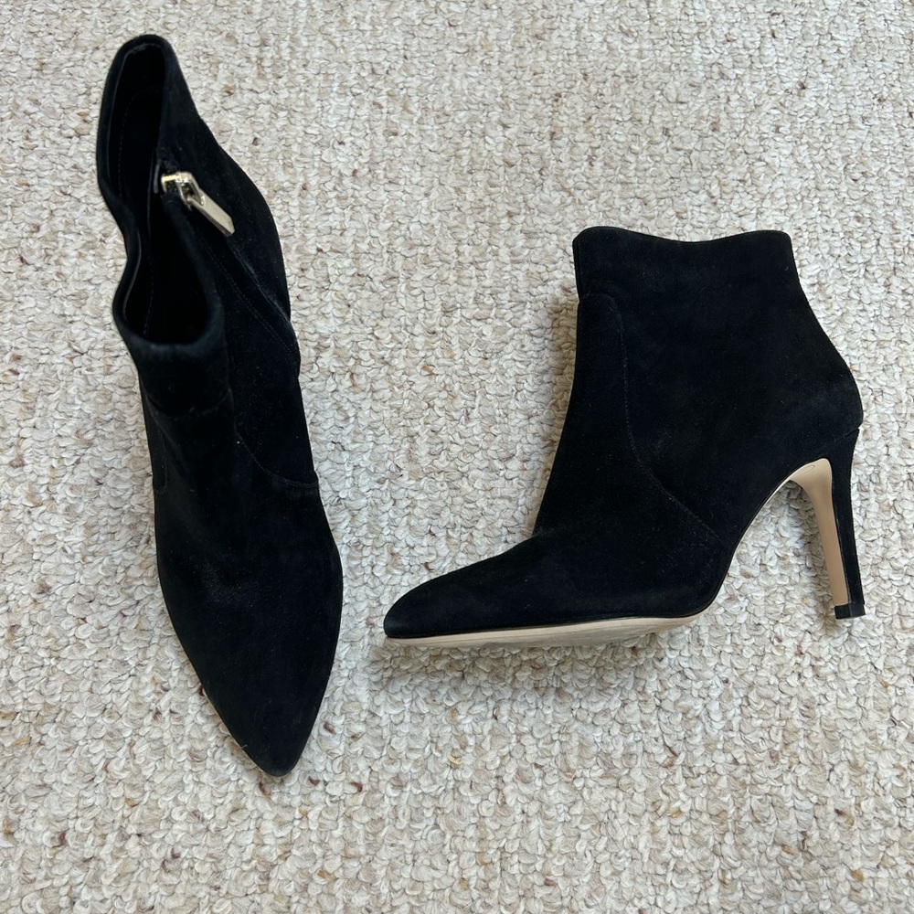 Sam Edelman Suede Black Booties